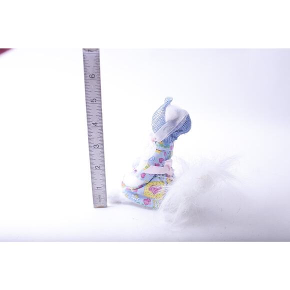 Annalee, Easter Parade, Kitty Cat, Soft Flocked Figure, Holiday Decor, Vintage, - Picture 3 of 3